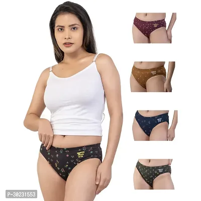 Elegant Cotton Printed Panty For Women-Pack Of 3-thumb2