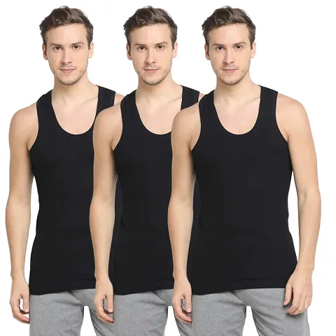 Dollar Big Boss Cotton Sleeveless Vest Pack of 3