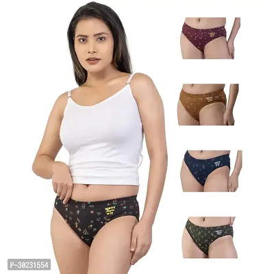 Elegant Cotton Printed Panty For Women-Pack Of 4-thumb2