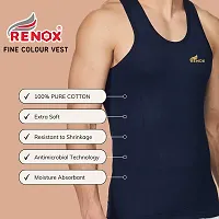 Elegant Cotton Self Pattern Vests For Men- Pack Of 2-thumb4