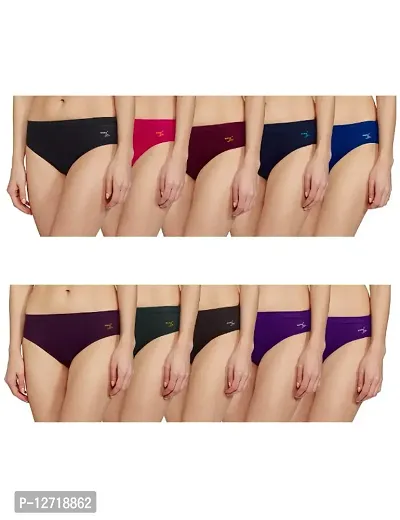 Classic Solid Briefs for Women, Pack of 10