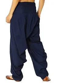 Pure Cotton Solid Women [Dark Blue] Patiala Salwar-thumb2