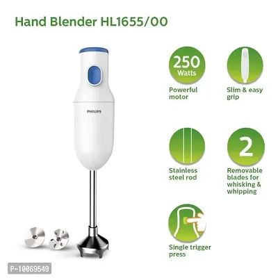 PHILIPS HL1655/00 250 W Hand Blender  (White) (Open Box)-thumb2
