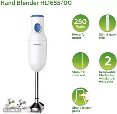 PHILIPS HL1655/00 250 W Hand Blender  (White)(open box)-thumb0