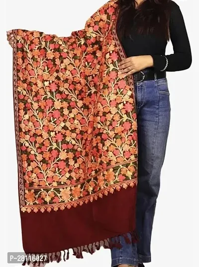 Elite Multicoloured Wool Printed Shawl For Women
