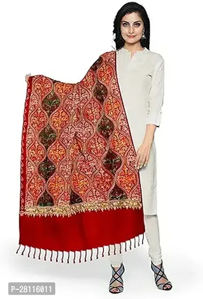 Elite Multicoloured Wool Printed Shawl For Women-thumb0