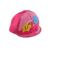 Soku Kids Unisex Baby boy and Girl Cap Anti Skid Bootie Combo (0-6 Month) Pink-thumb1