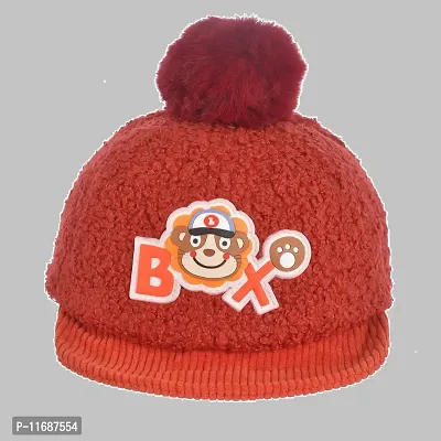 Soku Shopee Kids Basebal Monkey Cap for Baby boy and Girl for Beach and Picnic Red-thumb0