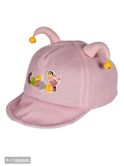 Soku Shopee Kids Baby Soft Unisex Rattle Sound Picnic Cap for Boys and Girls Best for Photo Prop (2-4 Years) Pink