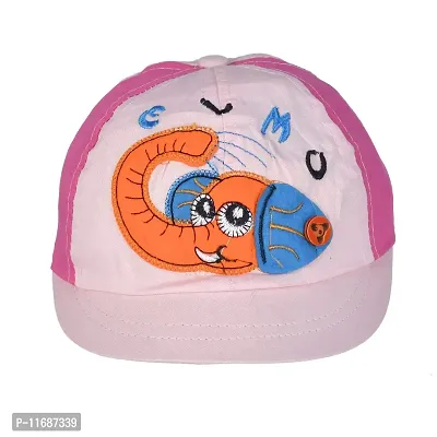 Soku Shopee Kids Unisex Infant Elephant Cap/hat for Baby Boys and Girls (1-2 Years) Pink