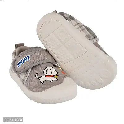 Soku Shopee Unisex Kids Casual Boots Shoess for Infant Baby boy and Girl (3-6 Months) Grey-thumb2