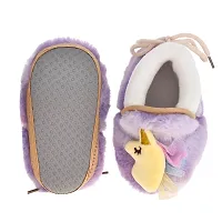 Soku Shopee kids baby boy girl unicorn woolen winter warm booties/socks/shoes/prewalkers/newborn (0-12 months) (Set of 2 pairs)-thumb1