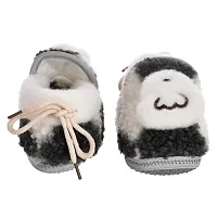 Soku Shopee kids baby boy girl monkey woolen winter warm booties/socks/shoes/prewalkers/newborn (0-12 months) (Set of 2 pairs)-thumb1