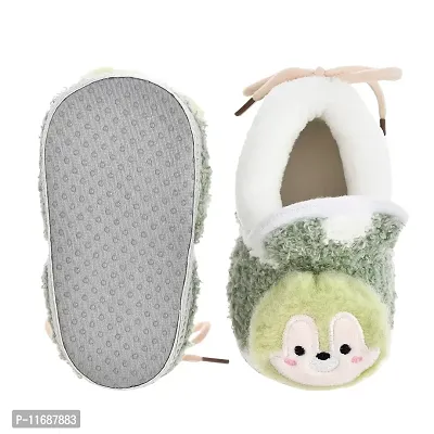 Soku Shopee kids baby boy girl monkey woolen winter warm booties/socks/shoes/prewalkers/newborn (0-12 months) (Set of 2 pairs)-thumb4