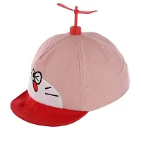 Soku Shopee Kids Unisex Baby boy and Girl Doraemon Cap (6-12 Months) Pink-thumb1