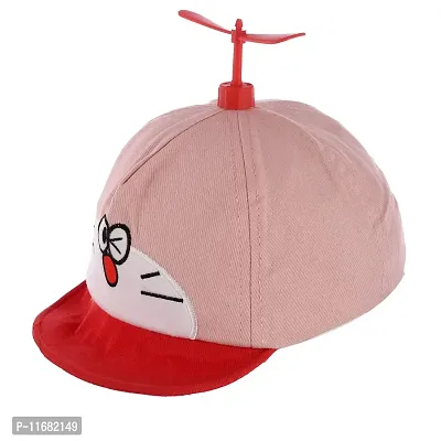 Soku Shopee Kids Unisex Baby boy and Girl Doraemon Cap (6-12 Months) Pink-thumb2