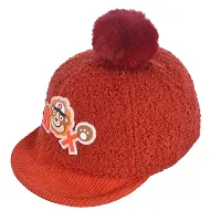 Soku Shopee Kids Basebal Monkey Cap for Baby boy and Girl for Beach and Picnic Red-thumb1