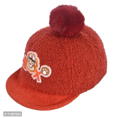Soku Shopee Kids Basebal Monkey Cap for Baby boy and Girl for Beach and Picnic Red-thumb2