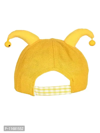 Soku Shopee Kids Baby Soft Unisex Rattle Sound Picnic Cap for Boys and Girls Best for Photo Prop (2-4 Years) Yellow-thumb3