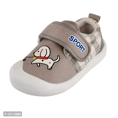 Soku Shopee Unisex Kids Casual Boots Shoess for Infant Baby boy and Girl (3-6 Months) Grey