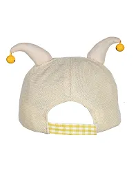 Soku Shopee Kids Baby Soft Unisex Rattle Sound Picnic Cap for Boys and Girls Best for Photo Prop (2-4 Years) Beige-thumb2