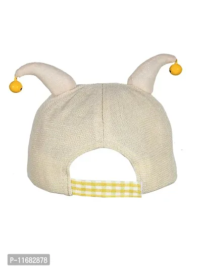 Soku Shopee Kids Baby Soft Unisex Rattle Sound Picnic Cap for Boys and Girls Best for Photo Prop (2-4 Years) Beige-thumb3