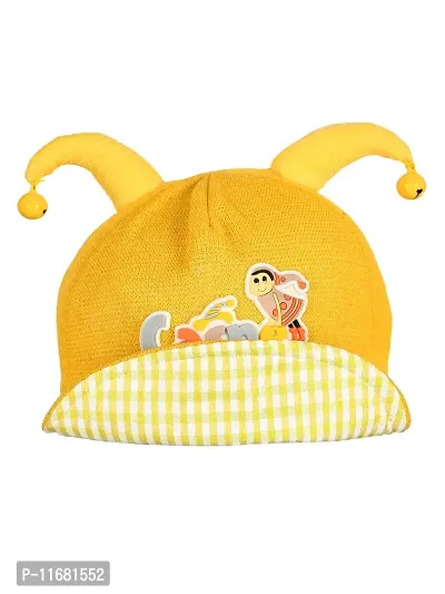 Soku Shopee Kids Baby Soft Unisex Rattle Sound Picnic Cap for Boys and Girls Best for Photo Prop (2-4 Years) Yellow-thumb2