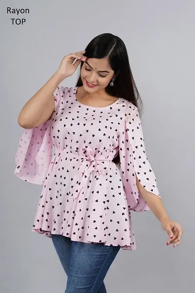 Beautiful Rayon Top For Girls And Women