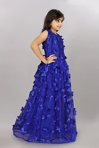 Stylish Blue Net Ethnic Gowns Dress For Girls-thumb4