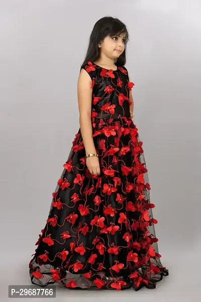 Stylish Black Net Ethnic Gowns Dress For Girls-thumb4