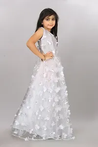 Stylish White Net Ethnic Gowns Dress For Girls-thumb3