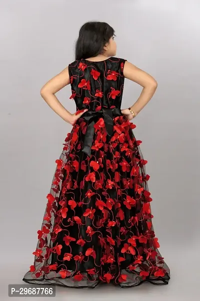 Stylish Black Net Ethnic Gowns Dress For Girls-thumb3