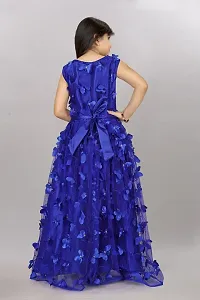 Stylish Blue Net Ethnic Gowns Dress For Girls-thumb2