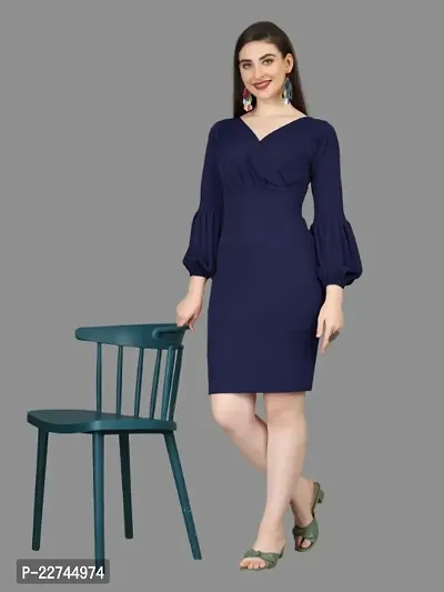 Ashley Lauren 4534 Fitted Short Puff Sleeve Cocktail Dress Knee Length –  Glass Slipper Formals