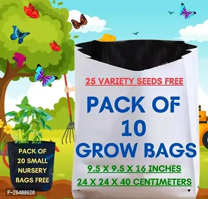 Grow Bag For Terrace Gardening With 8 Type Of Vegetable Seeds And 2 Types Of Flower Seeds