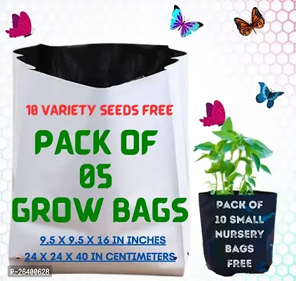 Plant Grow Bags White