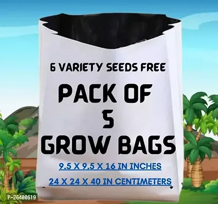 White Grow Bags Pack Of 05