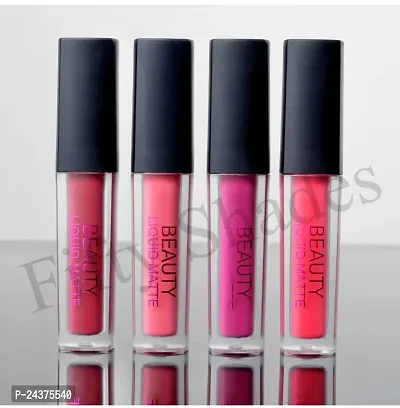 Liquid Matte Lipstick Nude Edition Pack Of 4 (Nude , 40ml)