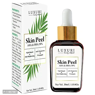 LUXURI Skin Care Serum for Glowing Skin, Exfoliation With Grapevine  Pineapple - (30ml)