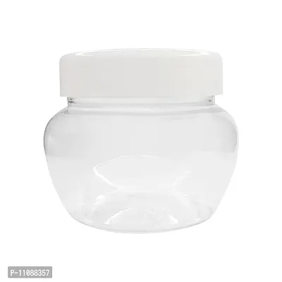 Zenvista 100 Gm Cosmetics Empty Transparent Jar for Lip Balm, Cream, Gel/ Travel Friendly/ Refillable Containers- (Pack of 100)