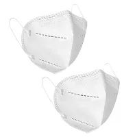 Zenvista White 5 Layer N95 Mask, Washable & Reusable, Anti Pollution & Dust (CEA & FDA Certified) With Melt blown & Hot Air Cotton Face Mask For Men & Women, With 60ml Hand Sanitizer Free, Pack of 3-thumb3