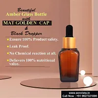 MARKSCLEAR 30 Ml Square Shape Amber Glass Golden Plating Dropper Bottle For Essential Oils, Fragrances, Perfumes,Serum Bottles,DIY Skin Care- Pack of 5-thumb3