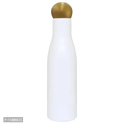 Zenvista Empty Cosmetic Containers for Shampoo Bottle, Hair Oil Bottle, Sanitizer Bottle with Gold Metalized Dome Cap White Bottle/ Dispenser, Lotion Pump Bottle-200ml (Pack of 5)-thumb3