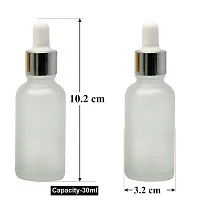 Marks Clear Zenvista Multipurpose Empty Glass Bottle with Silver Plating Dropper For Essential Oils, Fragrances, Perfumes,Serum Bottles (30 ml) - Pack of 3-thumb1