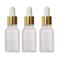 Zenvista Multipurpose Empty Glass Bottle with Gold Plating Dropper For Essential Oils, Fragrances, Perfumes, Serum Bottles (15 ml) - Pack of 3-thumb4