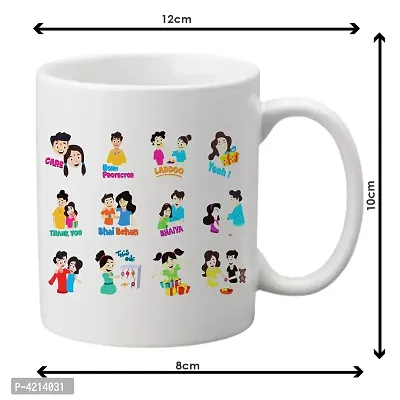 Premium White Printed Coffee Ceramic Mug For Kids-thumb0