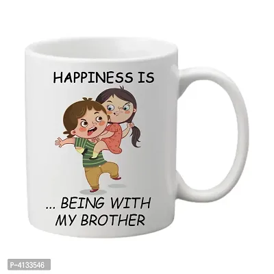 Raksha Bandhan Gift, Best Brother Gift, Coffee Cup for Brother, Rakhi gift, Gifts for Brother , Father Sister Brother Mother Boss Girlfriend Friend Boys , Gifts for Coffee Ceramic  (350 ml)-thumb0