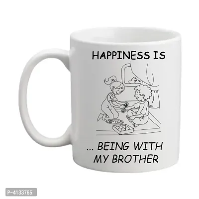 Raksha Bandhan Gift, Best Brother Gift, Coffee Cup for Brother, Rakhi gift, Gifts for Brother , Father Sister Brother Mother Boss Girlfriend Friend Boys , Gifts for Coffee Ceramic  (350 ml)