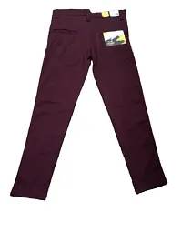 Men and Boys Formal Trouser Full Length Purple Colour Official Pant Size =30 Occassion Formal, Casual, School, Office, Wedding, Ceremony, Birthday, College, Slim FIT, Ankle Length-thumb1