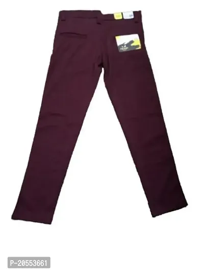Men and Boys Formal Trouser Full Length Purple Colour Official Pant Size =30 Occassion Formal, Casual, School, Office, Wedding, Ceremony, Birthday, College, Slim FIT, Ankle Length-thumb2